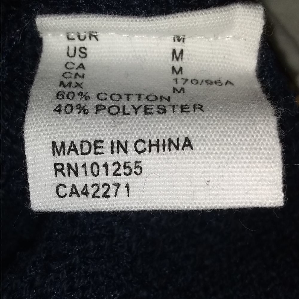 ⬇️⬇️⬇️H&M Blue Textured Crew Neck Sweater - Picture 5 of 5